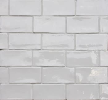 Betonbrick White Blank 7,5x15 veggflis