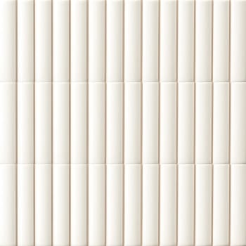 Fluted White 10x30 flis