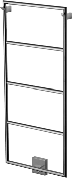 Tapwell TW800-400 håndkletørker black chrome