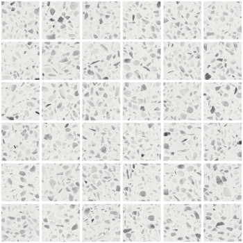 Arte Terrazzo White 5x5 mosaikkfliser
