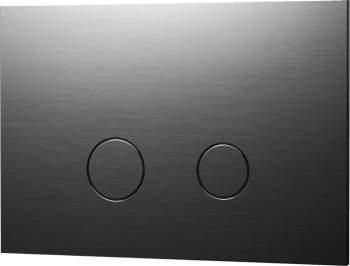 Duo112 Tece Bruched Black Chrome Betjeningsplate Til Vegghent Toalett