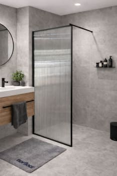 Alma Fluente fastfelt med riller 100cm