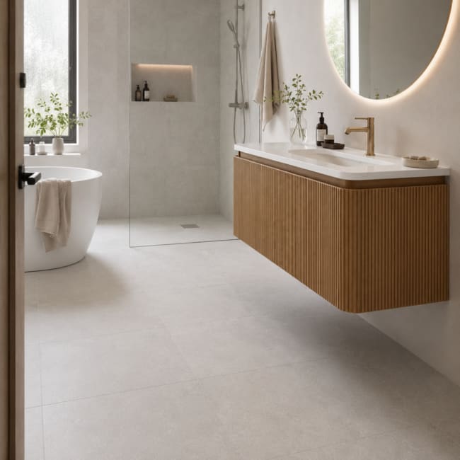 Luna Offwhite 60x60 fliser - Norfloor