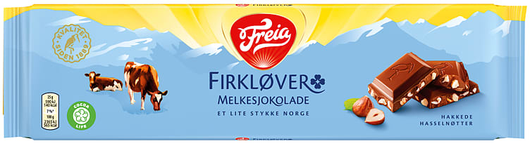 Norwegian Milk Chocolate Freia Firkløver 4X200g  (7040110571307)