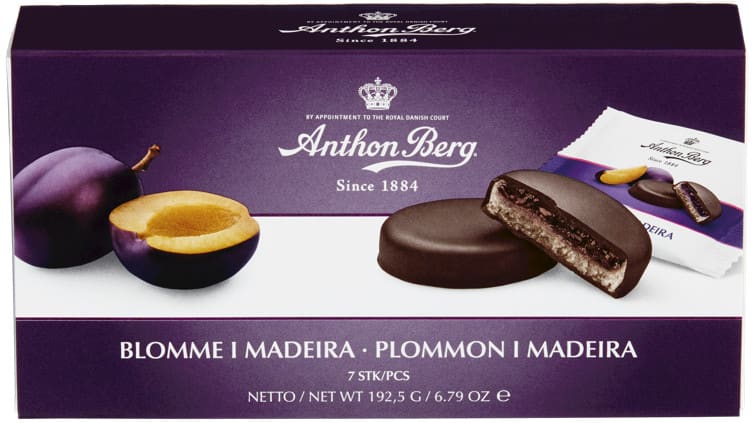 Plomme i Madeira - 192,5g Anthon Berg | Meny.no