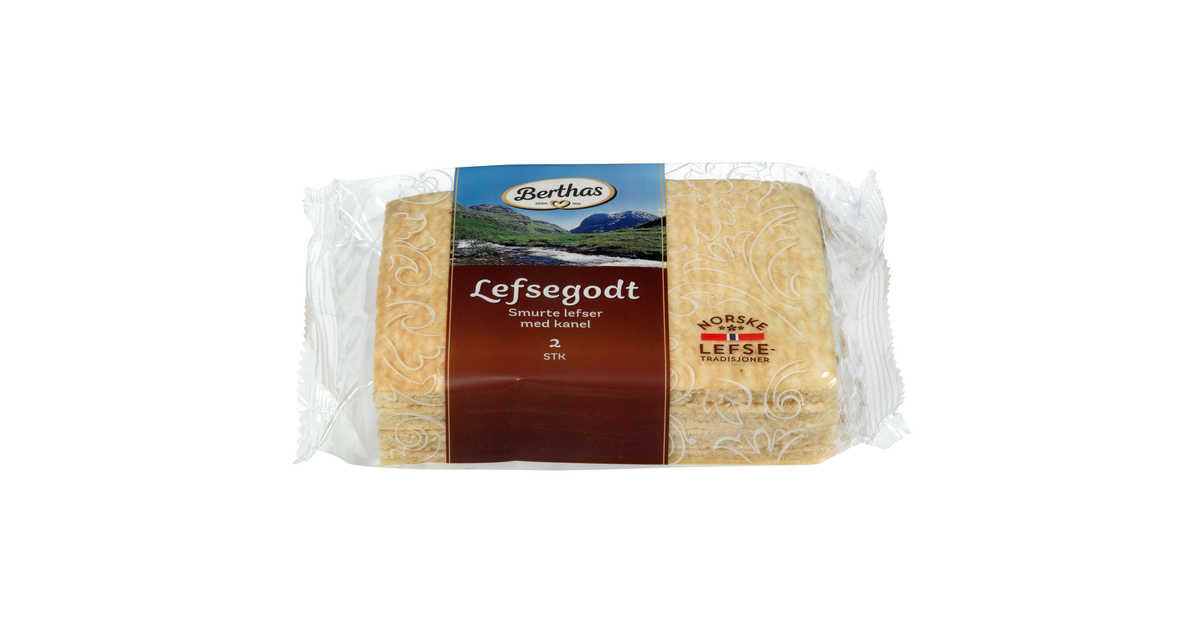 Vestlandslefse pastry gram 5,25 $ Add to cart; Berthas tykklefse pastry gram (2-pack) 3,69 $ Add to cart; Bjørken Fyrstekake bites pastry grams 5,25 $.