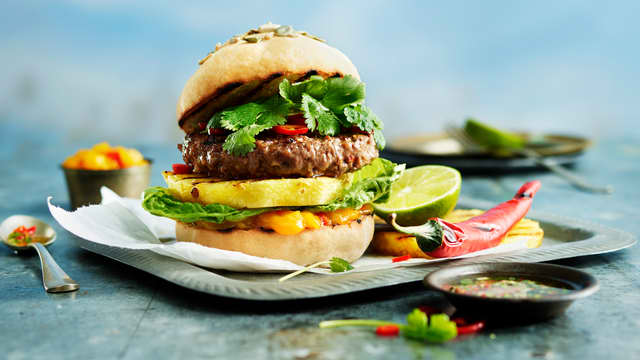 Sweet chili burger