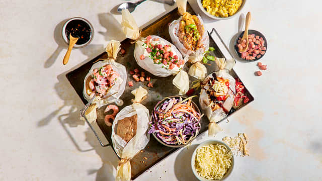 Bakte poteter med diverse fyll