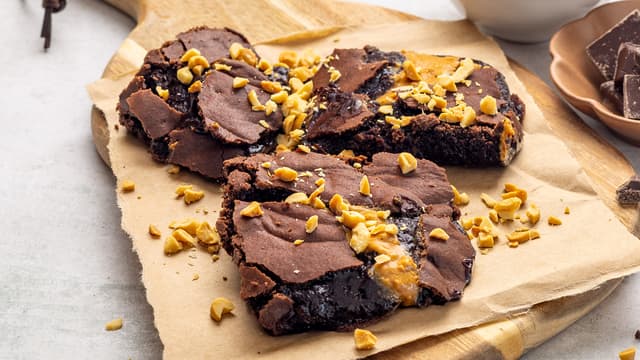 Brownies med peanøttsmør