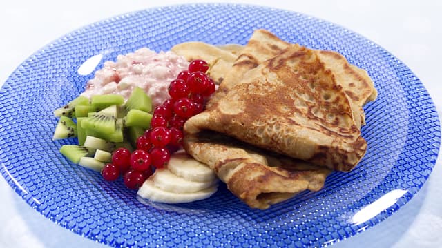 Grove pannekaker med havregryn