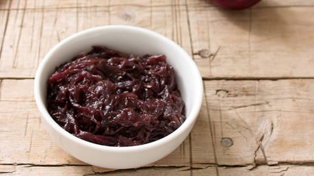 Karamellisert rødløk