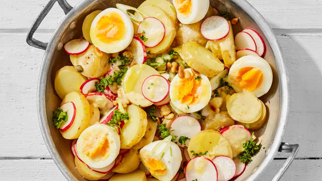 Potetsalat med kapers og reddiker