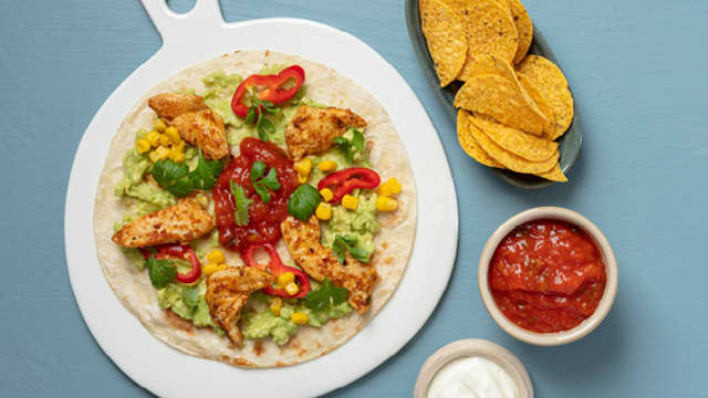 Kyllingstrimler med guacamole