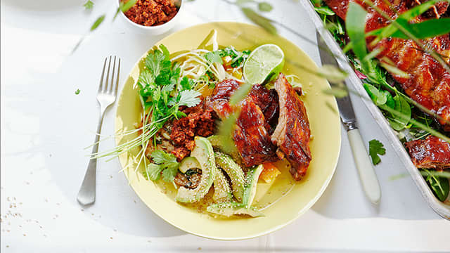 Grillede spareribs