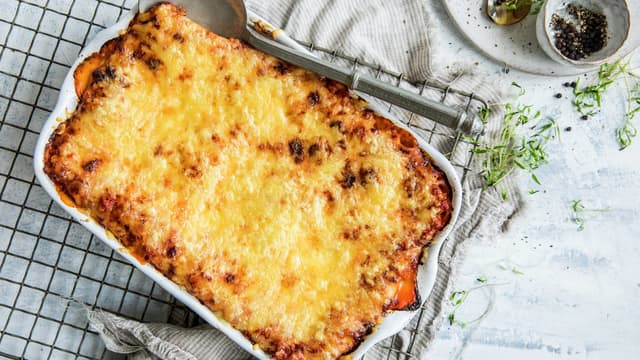 Lasagne med kyllingkjøttdeig