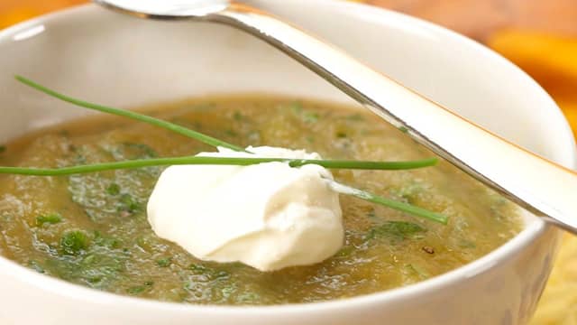 Gresskarsuppe med urter