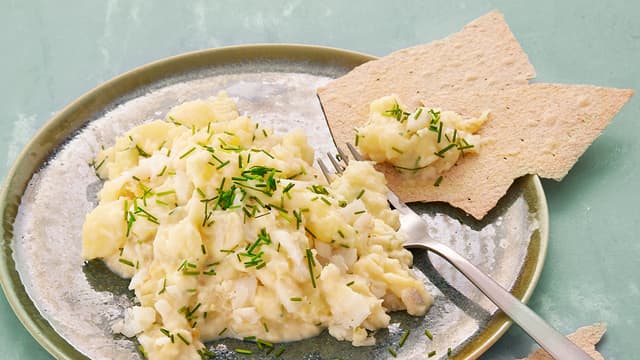 Plukkfisk med flatbrød