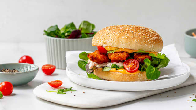 Crispy kyllingburger