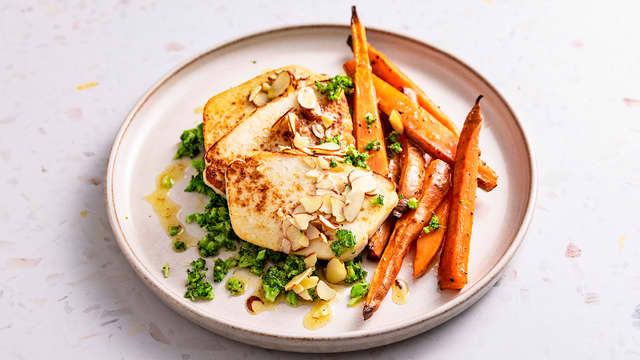 Stekt fiskepudding med søtpotet