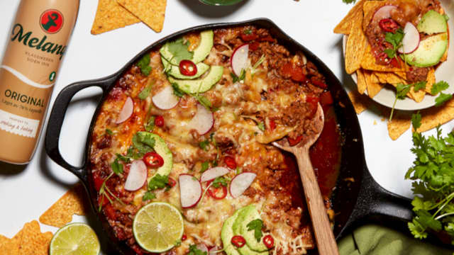 Nachos i stekepannen