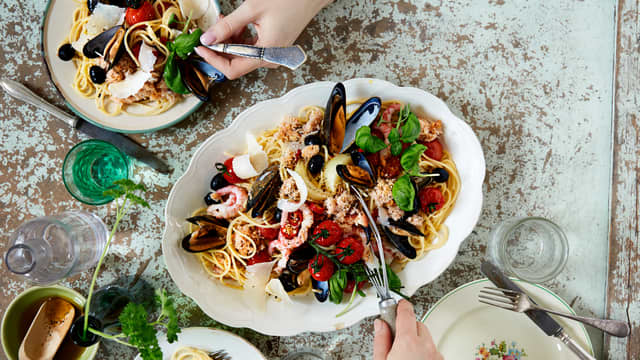 One pot wonder - spagetti med sjømat