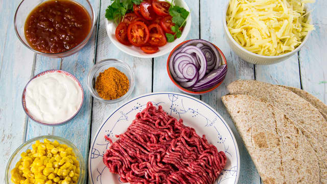 Finn frem alle ingrediensene.