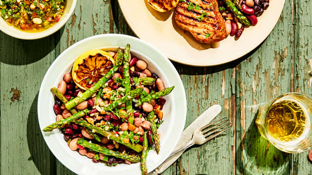 Aspargessalat med bønner