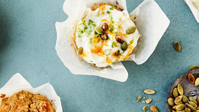 Minigulrotkaker med kokos