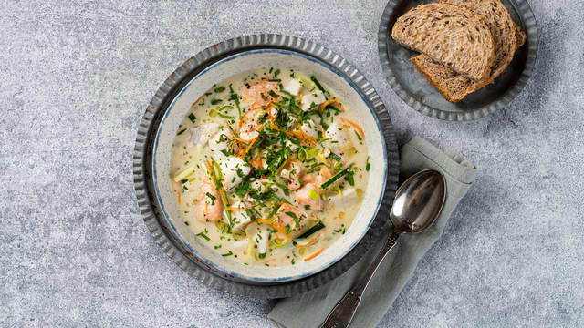 Hjemmelaget fiskesuppe