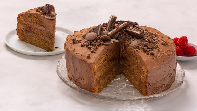 Sjokoladeganache kake