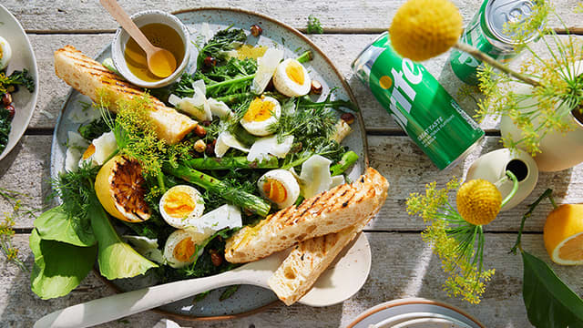 Eggesalat med asparges