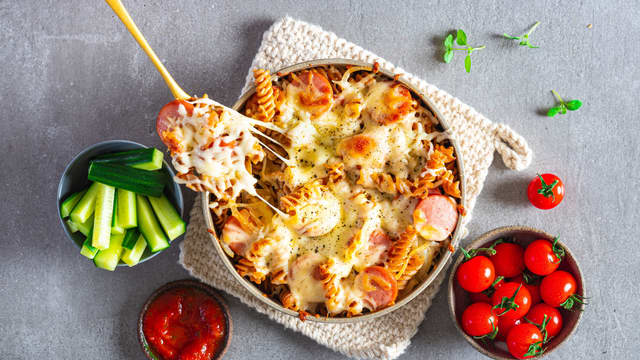 Server som tilbehør til middagen.