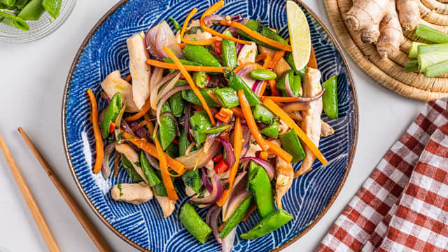 Dryss over grovhakket koriander før servering.