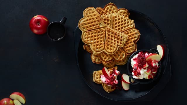 Vaffel med smak av kanel og kardemomme