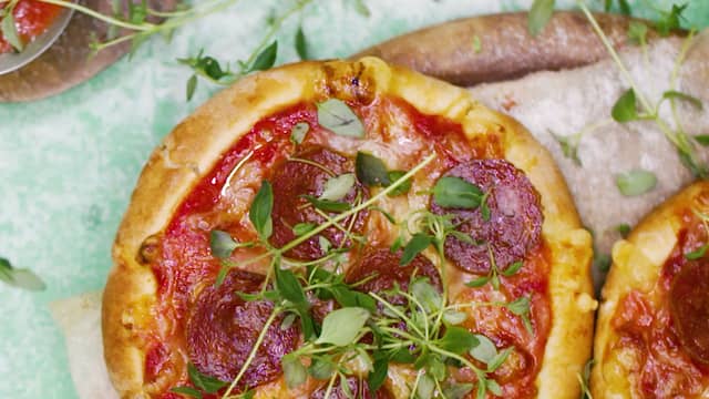 Pitapizza med pepperoni