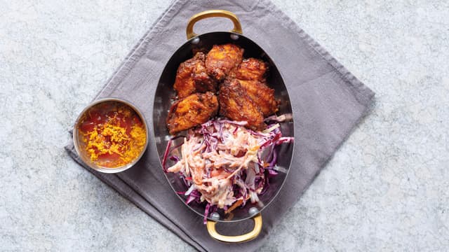 Kyllingvinger med rødslaw