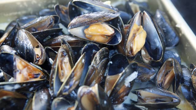 Blåskjell og pommes frites