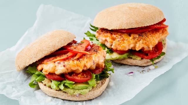 Hjemmelaget lakseburger