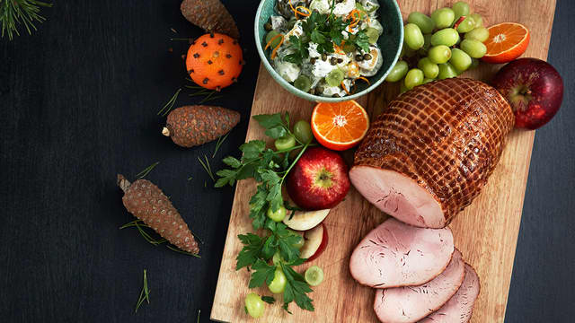Juleskinke med potetsalat