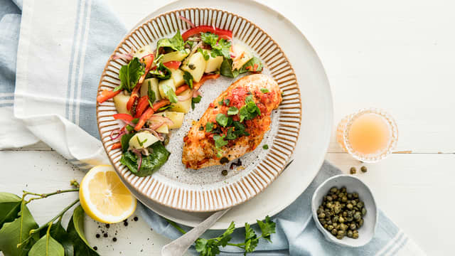 Marinert kylling med italiensk potetsalat