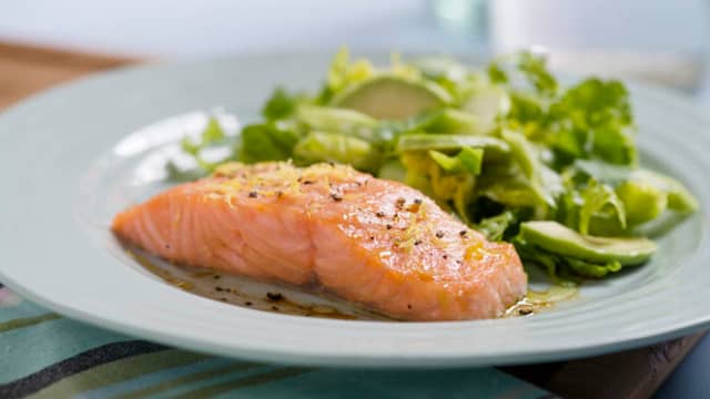 Ovnsbakt laks med sitron