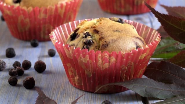 Blåbærmuffins med kefir