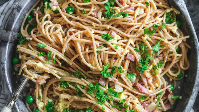 Litt sunnere pasta alla carbonara
