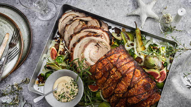 Porchetta av tynnribbe