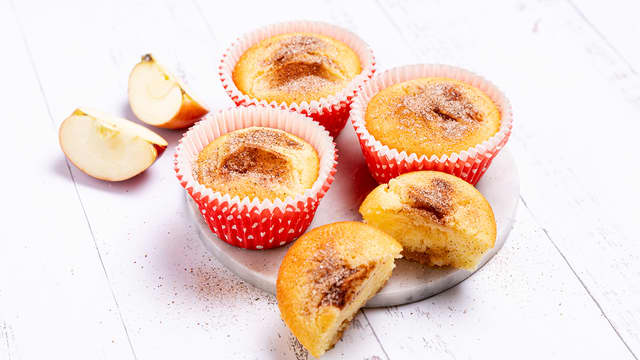 Eplemuffins med eplefyll
