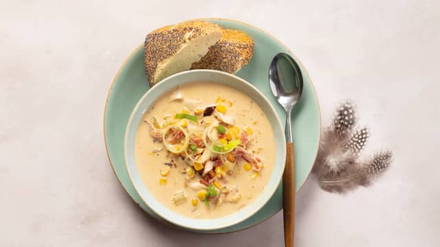 Corn chowder med kylling