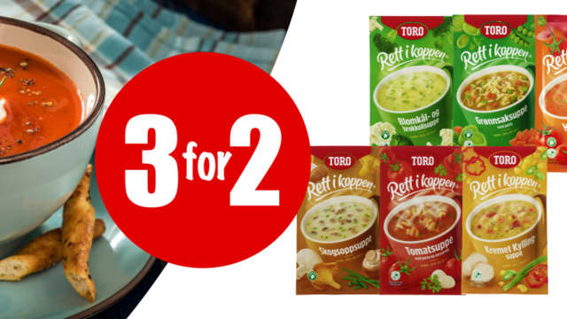 3 for 2 t.o.m. 3.1