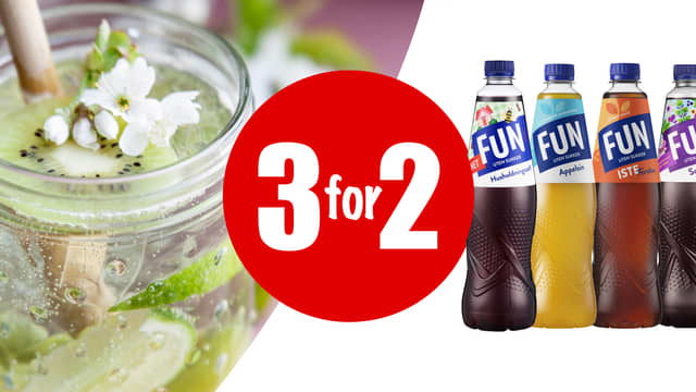 3 for 2 t.o.m. 3.1