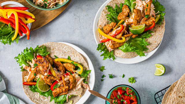 Wrap med tacokylling og coleslaw