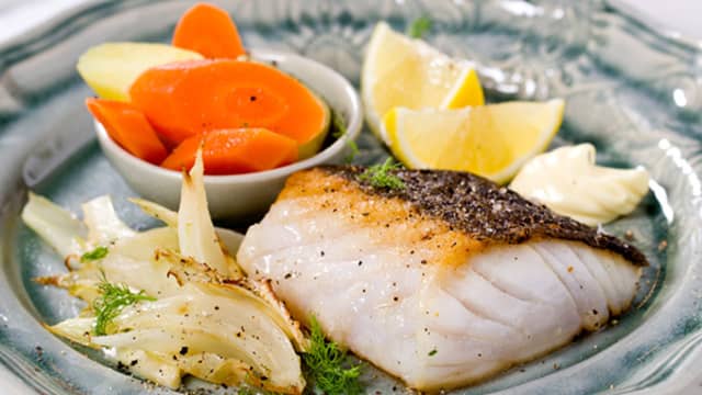 Stekt skrei med fennikel og potetmos